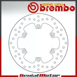 �u���[�L�f�B�X�N�Œ�u�����{�Z���G�I�����A���}�n Mt 01 1670 2005 - 2008 Brake Disc Fixed Brembo Serie Oro Rear for Yamaha Mt 01 1670 2005 - 2008 �y���s�A���i�z