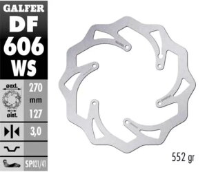 Galfer �t�����g �u���[�L �f�B�X�N �E�F�[�u�Œ�I�[�o�[�T�C�Y 270x3mm KTM 250 SX F 2015 - 2023 Galfer Front Brake Disc WAVE FIXED OVERSIZE 270x3mm KTM 250 SX F 2015 - 2023 �y���s�A���i�z