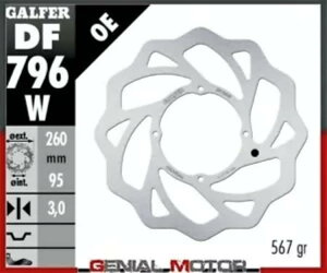 Galfer tg u[L fBXN WAVE FIXED 260x3mm KTM 350 t[Ch 2012 Galfer Front Brake Disc WAVE FIXED 260x3mm KTM 350 FREERIDE 2012