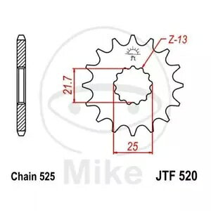 XvPbg Z16 525 726.17.04 XYL 650 GSX F 2008-2016 Sprocket Z16 525 726.17.04 for Suzuki 650 GSX F 2008-2016