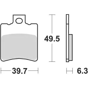 Galfer GF1054 u[Lpbh X|[c S10 AvA 50 SR Ditech 2003 p Galfer GF1054 Brake Pads Sport S10 for Aprilia 50 SR Ditech 2003