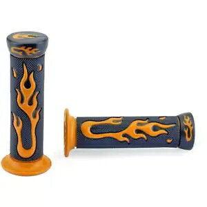2 �n���h���Q�� TNT �O���b�v���I�����W Kymco 50 �l 2T 1999-1999- 2 Handles Gel TNT Grip Flames Orange For Kymco 50 People 2T 1999-1999- �y���s�A���i�z