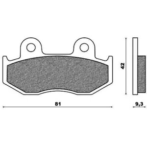u[Lpbh ONE RIF FD0304 z_ 150 NES Snail 2000-2006p Brake Pads ONE RIF FD0304 for Honda 150 NES Snail 2000-2006