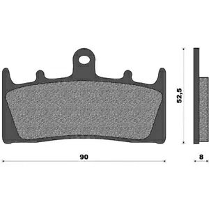 yA I[KjbN u[Lpbh ONE XYL 1000 GSX R 2001-2002p Pair Organic Brake Pads ONE for Suzuki 1000 GSX R 2001-2002