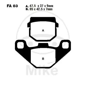 u[Lpbh yA EBC Sfa SFA083 732.01.04 L[EFC 50 F-Act Evo 2011-2016- Brake pads pair EBC Sfa SFA083 732.01.04 Keeway 50 F-Act Evo 2011-2016-