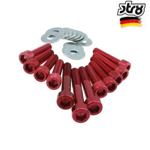 lWJo[ gX~bV bh STR8 XJxI Xg[g 2T 50 2000-2005- Screws Cover Transmission Red STR8 Scarabeo Street 2T 50 2000-2005-