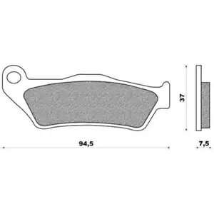 pfBO u[L ONE rif FD0186 BMW 450 G X 2008-2012 77281917- Padding brake ONE rif FD0186 BMW 450 G X 2008-2012 77281917-
