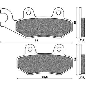 yA u[Lpbh I[KjbN ONE nXNo[i 350 TE 1992-1994p Pair Brake Pads Organic ONE for Husqvarna 350 TE 1992-1994