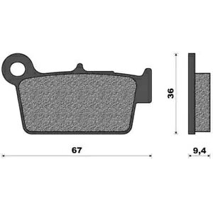 yA I[KjbN u[L pbh 1  Sherco 510 SM 5.1i F ^[h 2006-2015 Pair Organic Brake Pads One Sherco 510 SM 5.1i F Motard 2006-2015