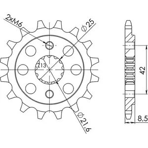 �X�v���P�b�g�s�b�` 520 - Z 17 �� (DIS.24501) Sprocket pitch 520 - Z 17 teeth (DIS.24501) �y���s�A���i�z