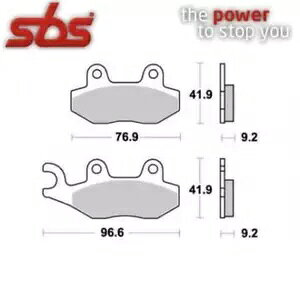 yA u[Lpbh 163HF Kymco 125 Agility Carry R12 2009-2020 Pair Brake Pads 163HF Kymco 125 Agility Carry R12 2009-2020
