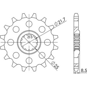 �X�v���P�b�g�s�b�` 525 - Z 16 �� (DIS.24603) Sprocket Pitch 525 - Z 16 Teeth (DIS.24603) �y���s�A���i�z