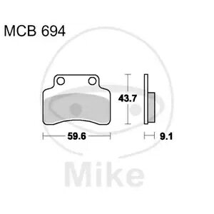 u[Lpbh TRW [JX 787.24.76 L[EFC 125 F-Act 2010-2014 Brake Pads TRW Lucas 787.24.76 Keeway 125 F-Act 2010-2014