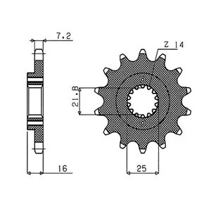 �X�`�[�� �X�v���P�b�g P525 D15 �T���X�^�[ Ducati 996 Monster S4 R 2003-2006�p Steel Sprocket P525 D15 Sunstar for Ducati 996 Monster S4 R 2003-2006 �y���s�A���i�z