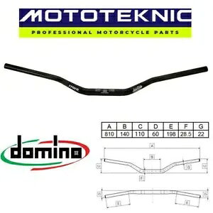 h~m ubN HSA gCA t@bg o[ / rbO o[ nho[At@eBbN oCNɓK Domino Black HSA Trials Fat Bar / Big Bar Handlebars to fit Fantic Bikes