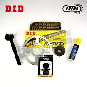 DID AFAM VXGB X O S[h `F[ & XvPbg Lbg z_ CB125 R 2018-2020 ɓK DID AFAM VXGB X-Ring Gold Chain & Sprocket Kit fits Honda CB125 R 2018-2020