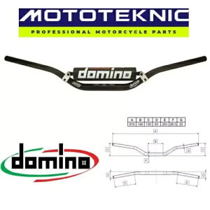 Domino �u���b�N HRB �~�f�B�A�� �x���h �r�b�O �o�[ �I�t���[�h �n���h���o�[�A�x�[�^ �o�C�N�ɓK�� Domino Black HRB Medium Bend Big Bar Offroad Handlebar to fit Beta Bikes �y���s�A���i�z