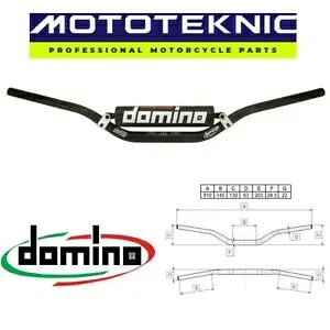 Domino ubN HRB ~fBA xh rbO o[ It[h nho[AMaico oCNɓK Domino Black HRB Medium Bend Big Bar Offroad Handlebar to fit Maico Bikes