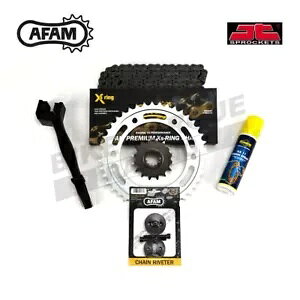AFAM JT X O `F[ƃXvPbg Lbg z_ XR650V J-K AtJcC 1988-1989 p AFAM JT X-ring Chain and Sprocket Kit for Honda XR650V J-K Africa twin 1988-1989
