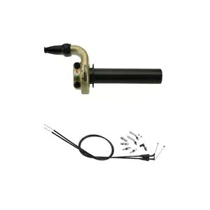 �z���_ CRF 250 / 450 14-15 Domino KRE �N�C�b�N �A�N�V���� �X���b�g�� �S�[���h + �P�[�u�� Honda CRF 250 / 450 14-15 Domino KRE Quick Action Throttle Gold + cables �y���s�A���i�z