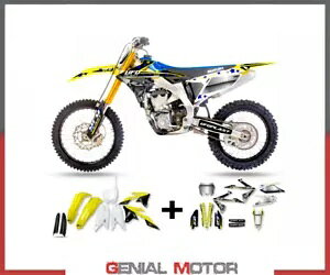 �L�b�g�v���X�`�b�N + �f�J�[�� ufo �v���X�g�X�^�[�_�X�g OEM �X�Y�L RMZ 250 2019-2022 Kit plastics + decals ufo plast Stardust OEM for Suzuki RMZ 250 2019-2022 �y���s�A���i�z