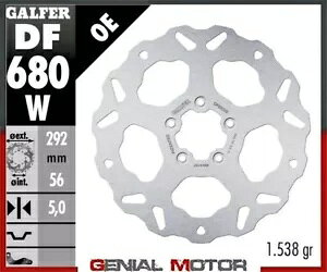 Galfer �t�����g�u���[�L�f�B�X�N WAVE FIXED292x5mmHARLEY.D FLHTC/i ELECTRA GLIDE CL 04-07 Galfer Front Brake Disc WAVE FIXED292x5mmHARLEY.D FLHTC/i ELECTRA GLIDE CL 04-07 �y���s�A���i�z