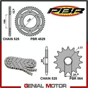 EK1259G `F[ƃXvPbgLbg 16 / 50 / 525 PBR gCAt ^CK[ XC 2011 - 2016 EK1259G Chain and Sprockets Kit 16 / 50 / 525 PBR TRIUMPH TIGER XC 2011 - 2016
