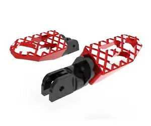 調節可能なパイロット フットペグ キット レッド Dbk ドゥカティ スーパースポーツ 950 2021 - 2024用 Adjustable Pilot Footpegs Kit Red Dbk For Ducati Supersport 950 2021 - 2024