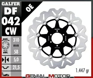 Galfer �t�����g �u���[�L �f�B�X�N �E�F�[�u �t���[�e�B���O �t�� 310x5mm �z���_ RVF 750 RR(RC45)1994 Galfer Front Brake Disc WAVE FLOATING FULL 310x5mm HONDA RVF 750 RR(RC45)1994 �y���s�A���i�z