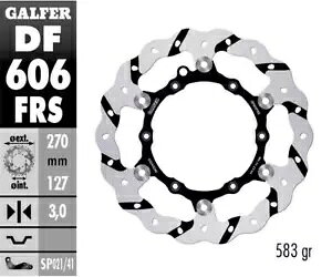 Galfer �u���[�L�f�B�X�N �t�����g �E�F�[�u �t���[�e�B���O �I�[�o�[�T�C�Y �O�� 270 ktm 350 sx f 2011 2023- Galfer brake disc front wave floating oversize gro 270 ktm 350 sx f 2011 2023-