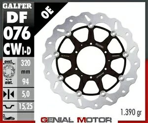 Galfer �t�����g�E�u���[�L�f�B�X�N �E�F�[�u�t���[�g�R���v���[�g 320x5mHONDA1000 FIREBLADE08-19 Galfer Front Right Brake Disc WAVE FLOAT COMPLETE 320x5mHONDA1000 FIREBLADE08-19 �y���s�A���i�z