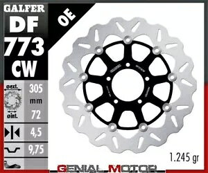 Galfer �t�����g �u���[�L �f�B�X�N �E�F�[�u �t���[�g �t�� 305x4,5mm �h�D�J�e�B �n�C�p�[���^�[�h S1100 07-09 Galfer Front Brake Disc WAVE FLOAT FULL 305x4,5mm DUCATI HYPERMOTARD S1100 07-09 �y���s�A���i�z
