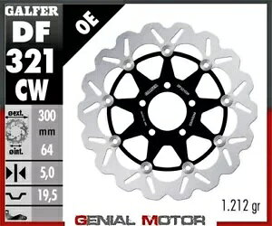 Galfer �t�����g �u���[�L �f�B�X�N �E�F�[�u �t���[�e�B���O �R���v���[�g 300x5mm SUZUKI GSX 750 F DER.1998 Galfer Front Brake Disc WAVE FLOATING COMPLETE 300x5mm SUZUKI GSX 750 F DER.1998 �y���s�A���i�z