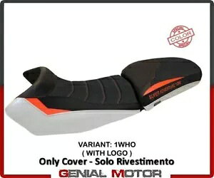V[gThJo[ Eden Ultragrip zCgIW KTM 1290 SUPER ADV S/T 2015-2020 Seat saddle cover Eden Ultragrip White-Orange KTM 1290 SUPER ADV S/T 2015-2020