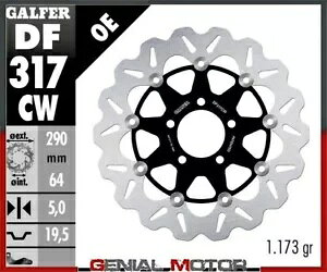 Galfer �t�����g �u���[�L �f�B�X�N �E�F�[�u �t���[�e�B���O �t�� 290x5mm �X�Y�L GSX R 400 1989-1989 Galfer Front Brake Disc WAVE FLOATING FULL 290x5mm SUZUKI GSX R 400 1989-1989 �y���s�A���i�z