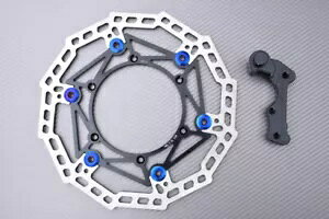 �I�[�o�[�T�C�Y �u���[�L ���m�f�B�X�N 270mm + �I�t�Z�b�g �u���P�b�g ���}�n YZ 250 YZ250 2008-2016 Oversize Brake Monodisc 270mm + Offset Bracket YAMAHA YZ 250 YZ250 2008-2016