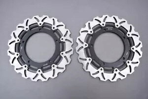 u[L fBXN tg EF[u t[g 330 mm ̃yA KAWASAKI H2R 2016-2022- Pair of brake discs front wave fleet 330 mm KAWASAKI H2R 2016-2022-