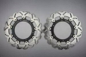 ブレーキ ディスク フロント ウェーブ フリート 300 mm アプリリア Caponord 1000 馬力 2001-2007 のペア Pair of brake discs front wave fleet 300 mm Aprilia Caponord 1000 hp 2001-2007-