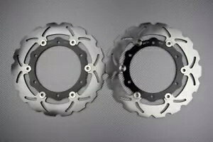 �E�F�[�u �t���[�e�B���O �t�����g �u���[�L �f�B�X�N 267mm ���}�n T-MAX 500 ABS 2008-2011 �̃y�A Pair of Wave Floating Front Brake Discs 267mm YAMAHA T-MAX 500 ABS 2008-2011 �y���s�A���i�z