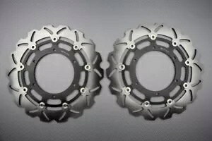 �E�F�[�u �t���[�e�B���O �t�����g �u���[�L �f�B�X�N 320mm �̃y�A ���}�n FJR 1300 RP23 2016-2020 Pair of Wave Floating Front Brake Discs 320mm YAMAHA FJR 1300 RP23 2016-2020 �y���s�A���i�z