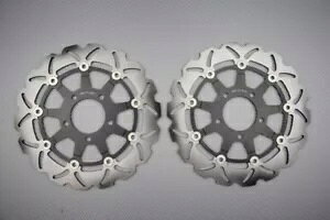 �E�F�[�u �t���[�e�B���O �t�����g �u���[�L �f�B�X�N 290mm �X�Y�L SV 650 S SV650S SVS 2003-12 �̃y�A Pair of Wave Floating Front Brake Discs 290mm SUZUKI SV 650 S SV650S SVS 2003-12 �y���s�A���i�z