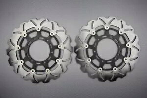 u[L fBXN tg EF[u t[g 310 mm ̃yA SUZUKI GSXR 1000 GSX-R 2012-2016- Pair of brake discs front wave fleet 310 mm SUZUKI GSXR 1000 GSX-R 2012-2016-