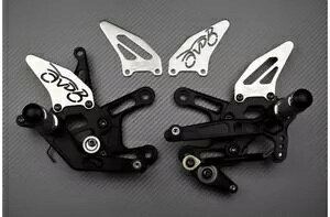 Vo[[VO \ AVDB AZbg tbgXg KAWASAKI Z900 ZR900 2017-2022 Silver Racing Adjustable AVDB Rearsets Footrest KAWASAKI Z900 ZR900 2017-2022