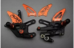 �I�����W���[�V���O ���߉\�ȃ��A�Z�b�g �t�b�g���X�g �A�v�����A RSV4 1000 RSV 4 KE 2015-2016 Orange Racing Adjustable Rearsets Footrest APRILIA RSV4 1000 RSV 4 KE 2015-2016 �y���s�A���i�z