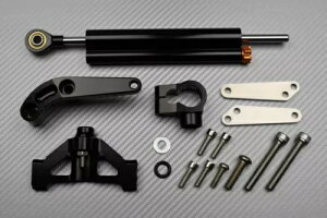 ubN XeAO _p[ + }EeBO Lbg KAWASAKI ZZR 1400 PERFORMANCE 2016-2020 Black Steering Damper + Mounting kit KAWASAKI ZZR 1400 PERFORMANCE 2016-2020