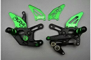 O[[VO AZbg tbgXg KAWASAKI Z1000SX / NINJA 1000SX ZXT00W 2017-2019 Green Racing Rearsets Footrest KAWASAKI Z1000SX / NINJA 1000SX ZXT00W 2017-2019