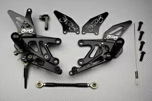 �u���b�N ���[�V���O ���߉\�ȃ��A�Z�b�g �t�b�g���X�g APRILIA Tuono V4 1100 TY 2015-2016 Black Racing Adjustable Rearsets Footrest APRILIA Tuono V4 1100 TY 2015-2016 �y���s�A���i�z
