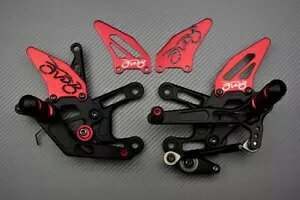 bh[VO ߉\ȃAZbg tbgXg BMW S 1000 RR S1000RR 2R10 2015-2018 Red Racing Adjustable Rearsets Footrest BMW S 1000 RR S1000RR 2R10 2015-2018