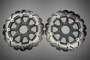 �E�F�[�u �t���[�e�B���O �t�����g �u���[�L �f�B�X�N 320mm �̃y�A �X�Y�L GSXR 1000 GSX-R 2001-2002 Pair of Wave Floating Front Brake Discs 320mm SUZUKI GSXR 1000 GSX-R 2001-2002 �y���s�A���i�z