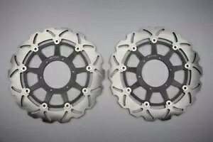 �E�F�[�u �t���[�e�B���O �t�����g �u���[�L �f�B�X�N 320mm �z���_ VTR 1000 SP1 SC45 2000-2001 �y�A Pair of Wave Floating Front Brake Discs 320mm HONDA VTR 1000 SP1 SC45 2000-2001 �y���s�A���i�z